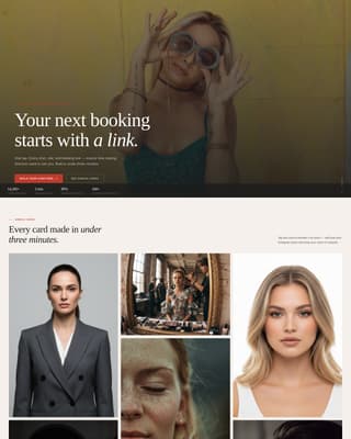 Folio - Stunning Model Landing Page Template