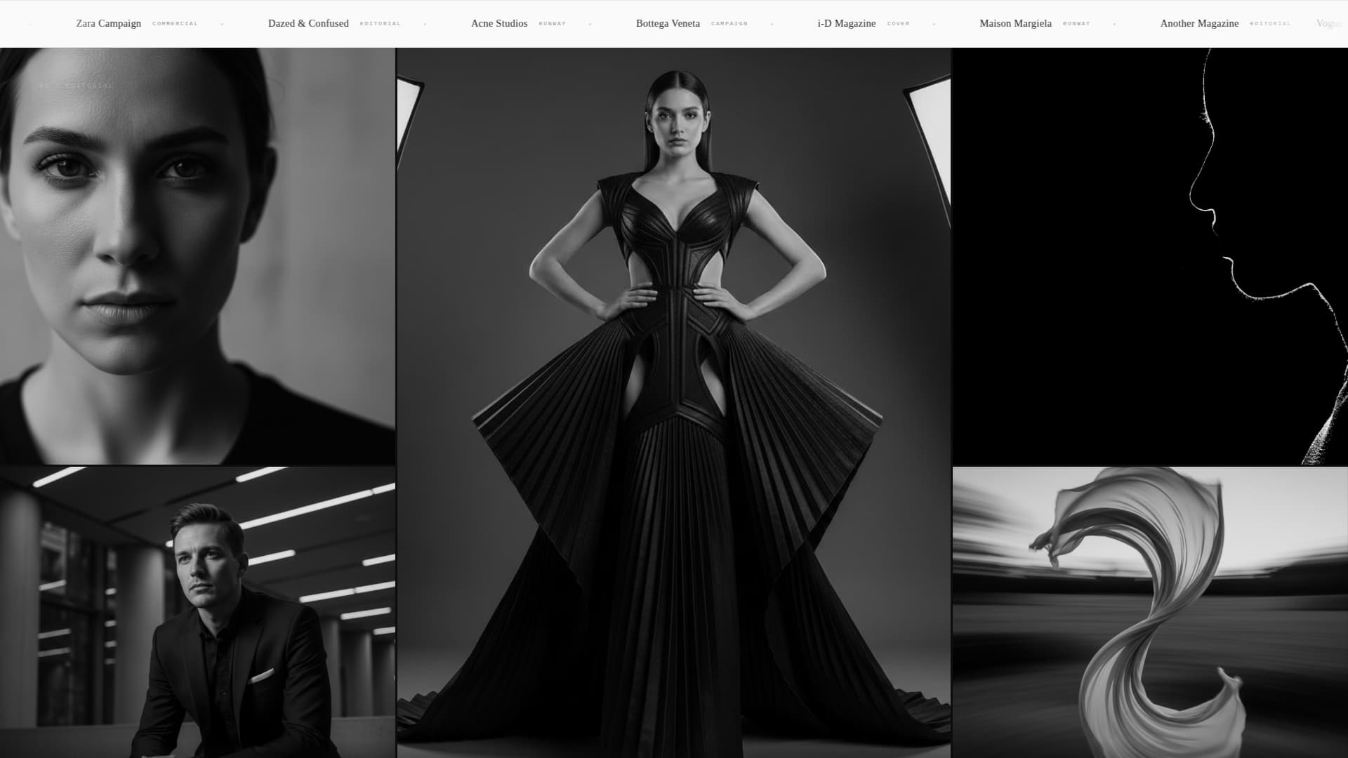 Model Profile Directory Website Template