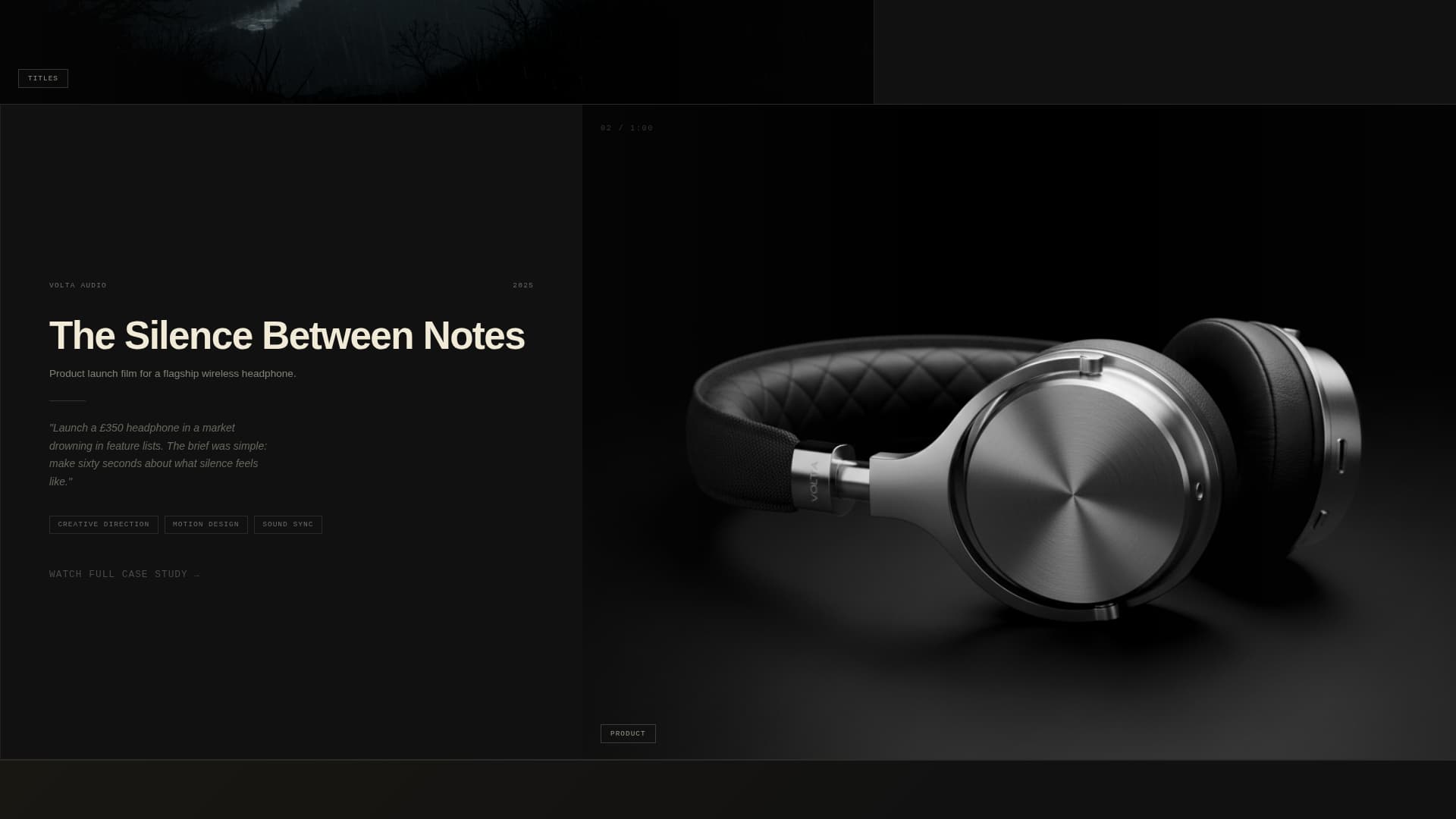 Motion Designer Portfolio Portfolio Website Template