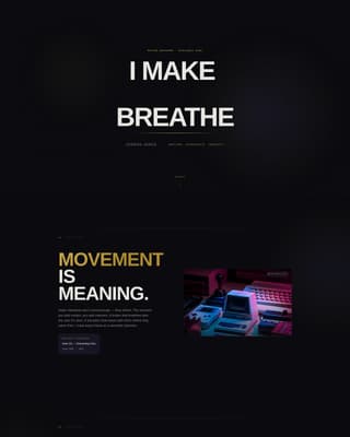 Kinetic - Captivating Motiondesigner Landing Page Template