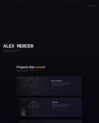 Kinetic - Immersive Motiondesigner Landing Page Template