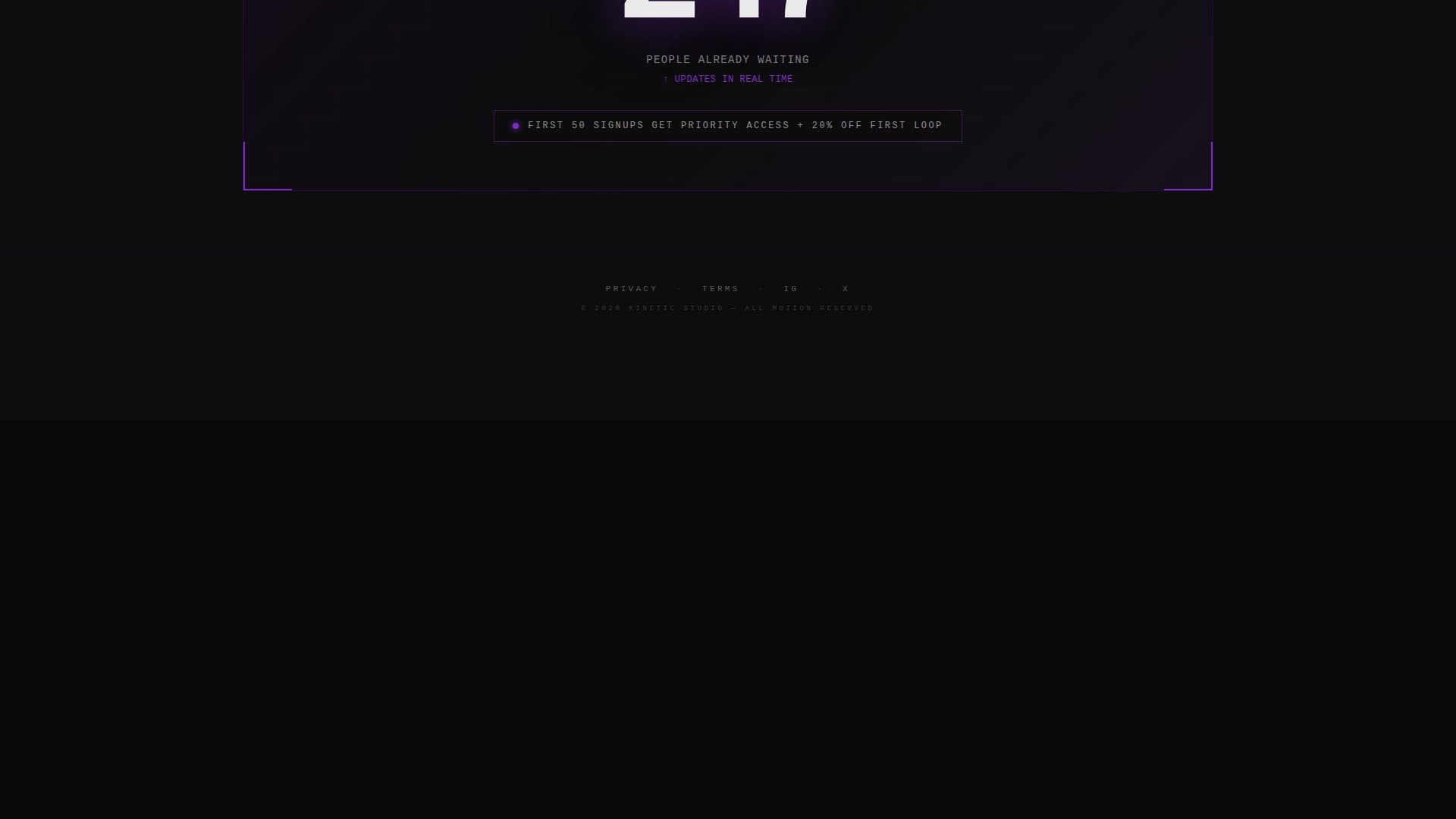 Videography & Film Portfolio Pre-Launch Website Template