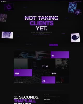 Videography & Film Portfolio Pre-Launch Website Template
