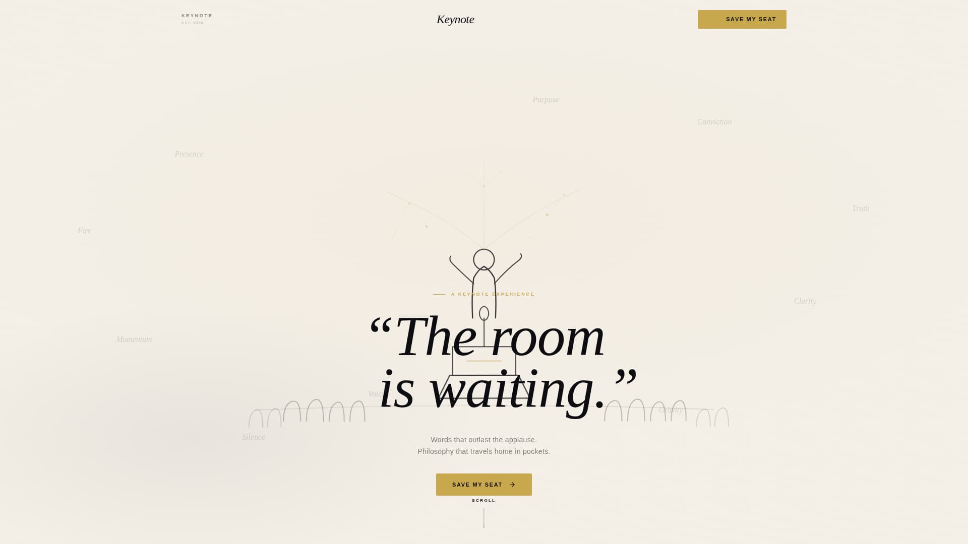 Keynote - Powerful Speaker Landing Page Template