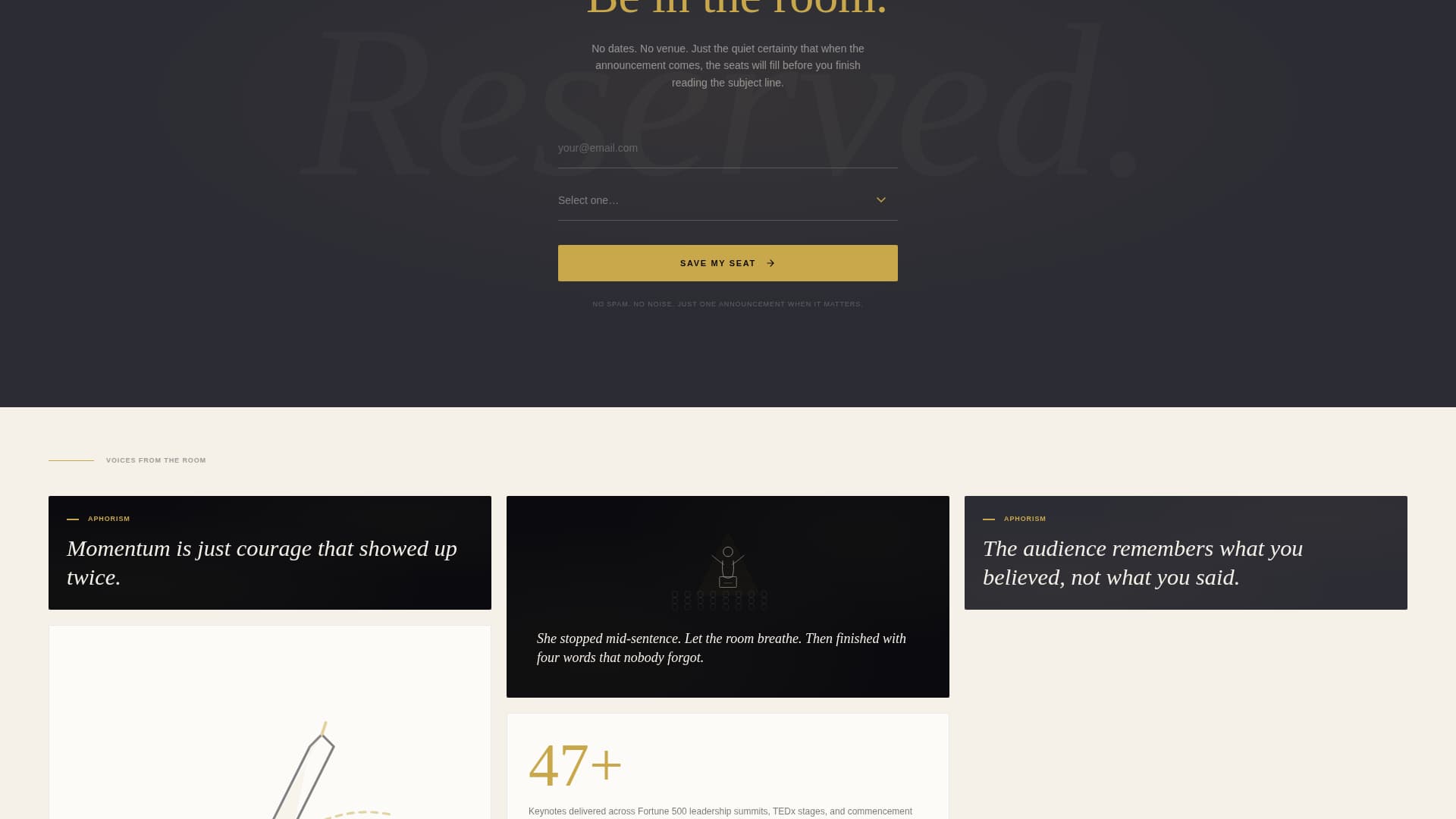 Keynote - Powerful Speaker Landing Page Template