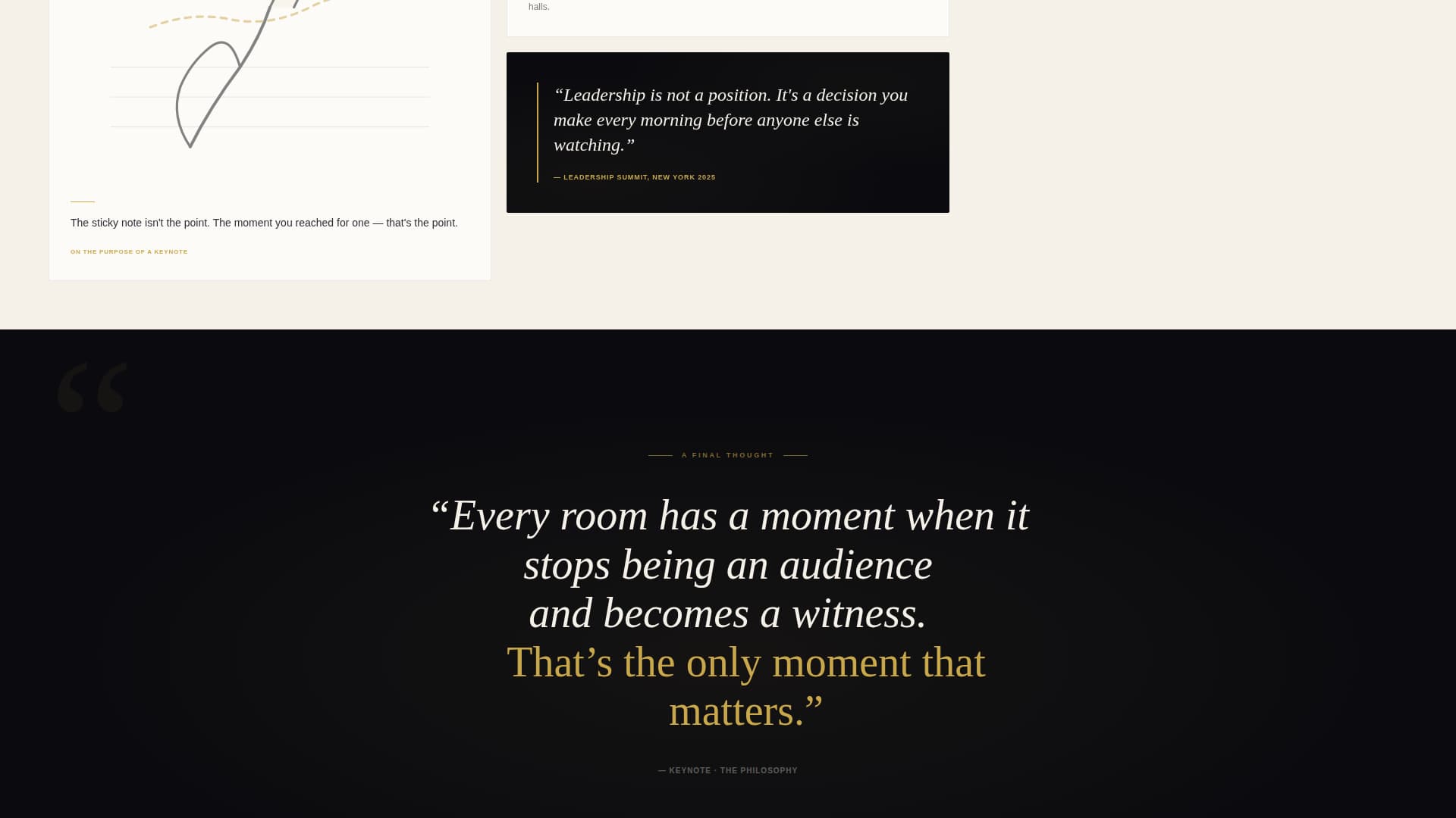 Keynote - Powerful Speaker Landing Page Template