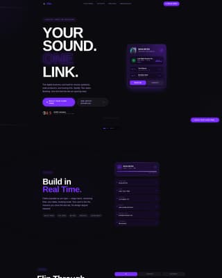 Vibe - Electrifying Musician Landing Page Template