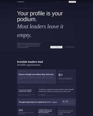 Nonprofit Leader Career Professional Website Template