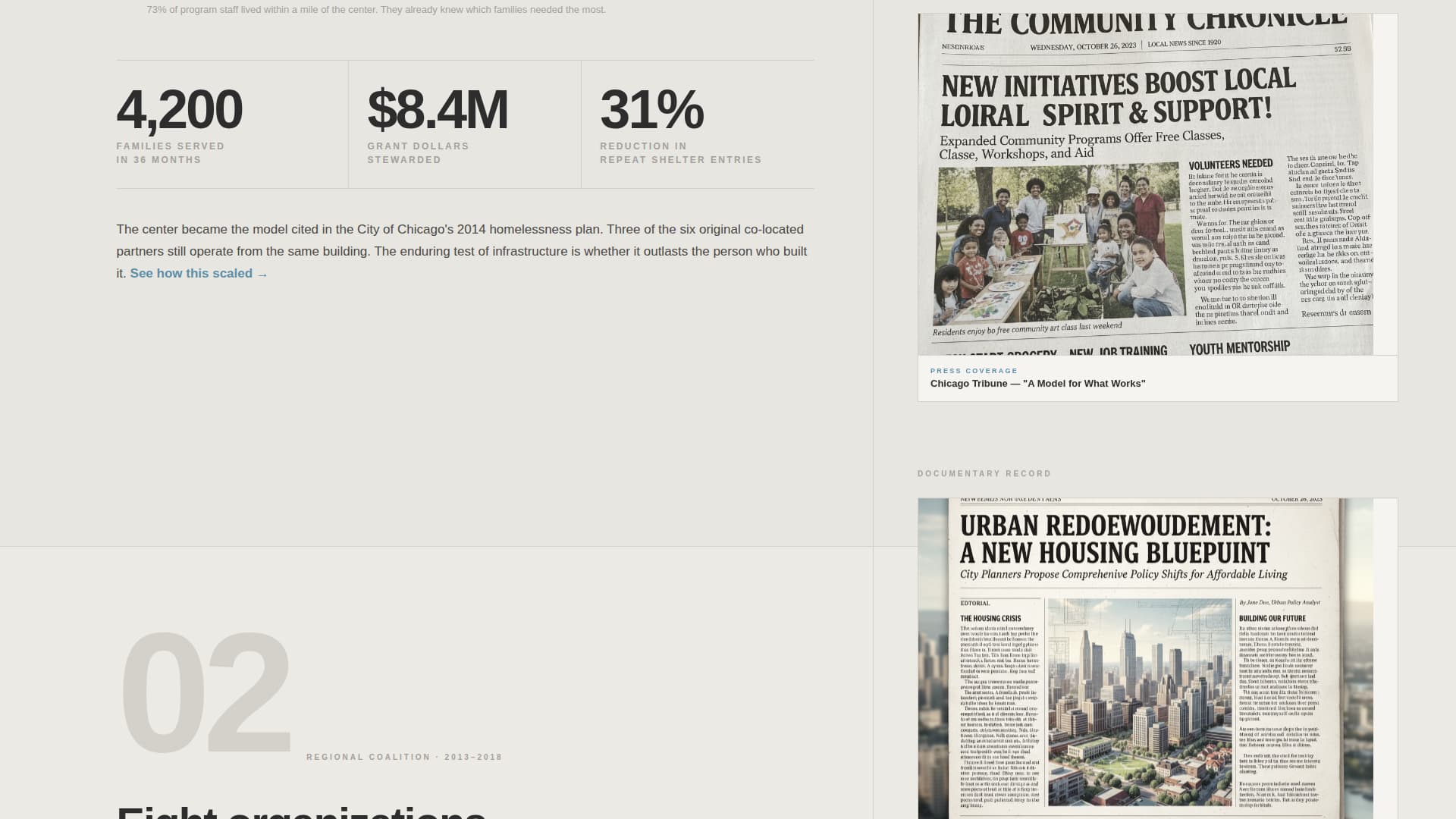 Nonprofit Leader Career Specialist Portfolio Website Template