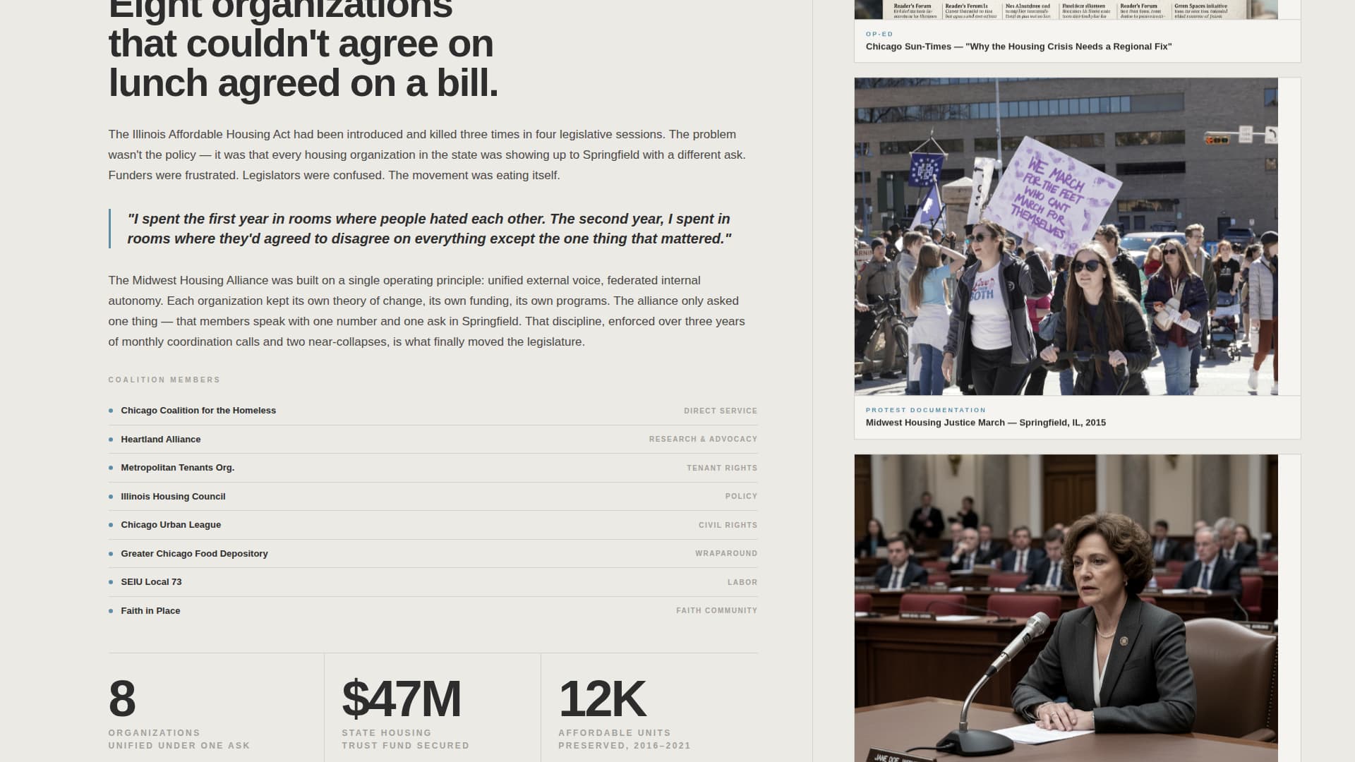 Nonprofit Leader Career Specialist Portfolio Website Template