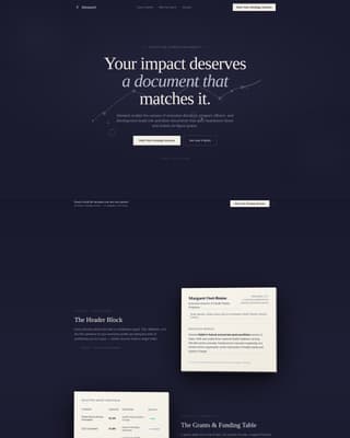 Nonprofit Leader Career Booking Website Template