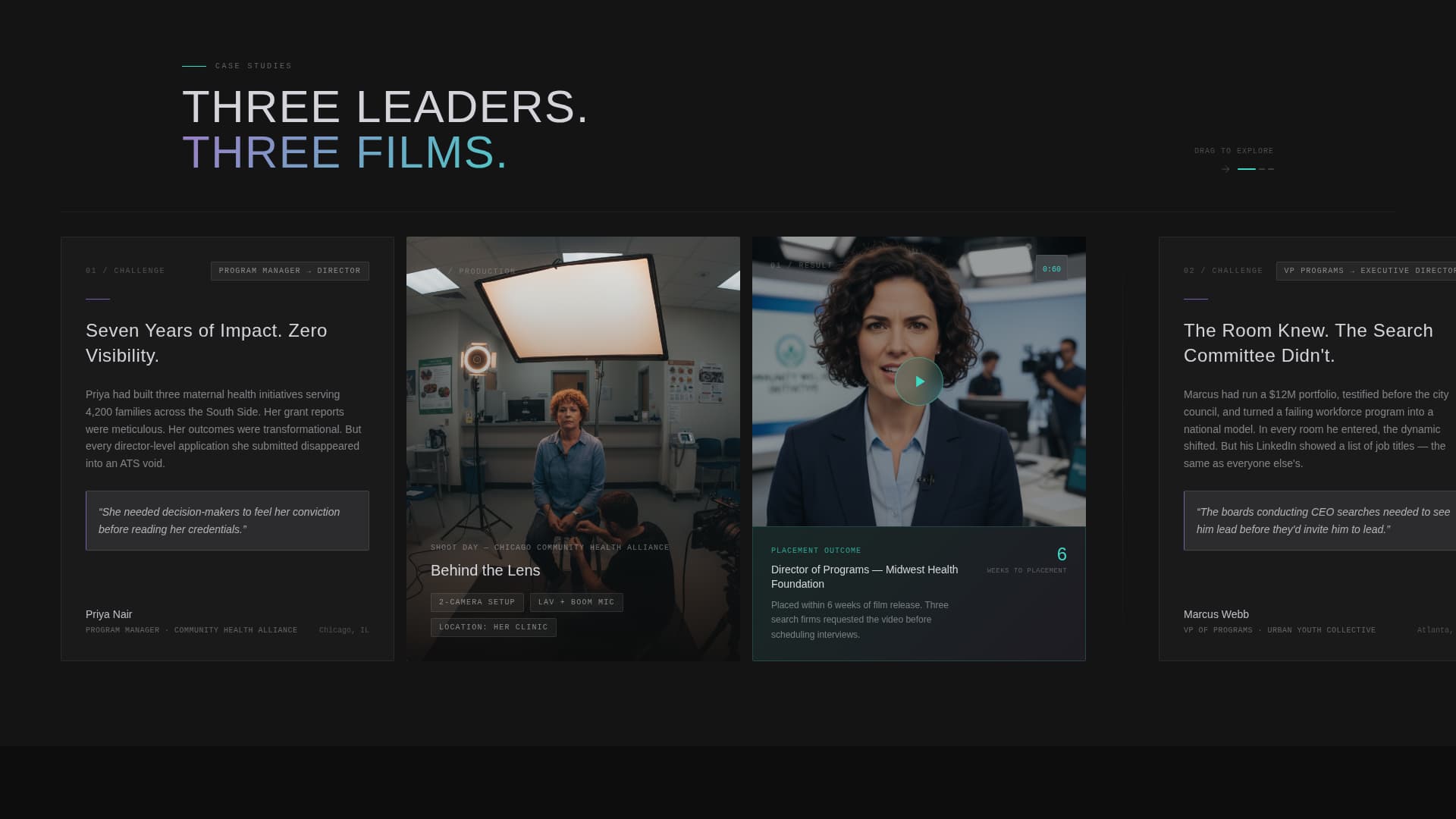 Advocate - Cinematic Nonprofit Landing Page Template