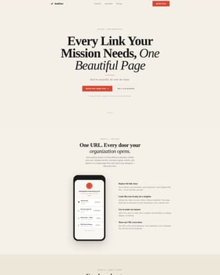 Linktree & Link-in-Bio Professional Website Template
