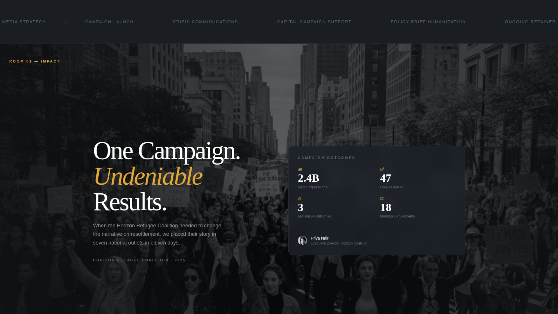 Advocate - Compelling Nonprofit Landing Page Template