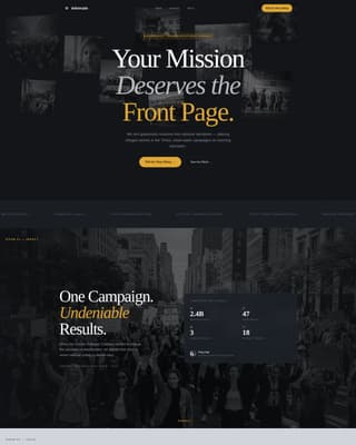 Advocate - Compelling Nonprofit Landing Page Template