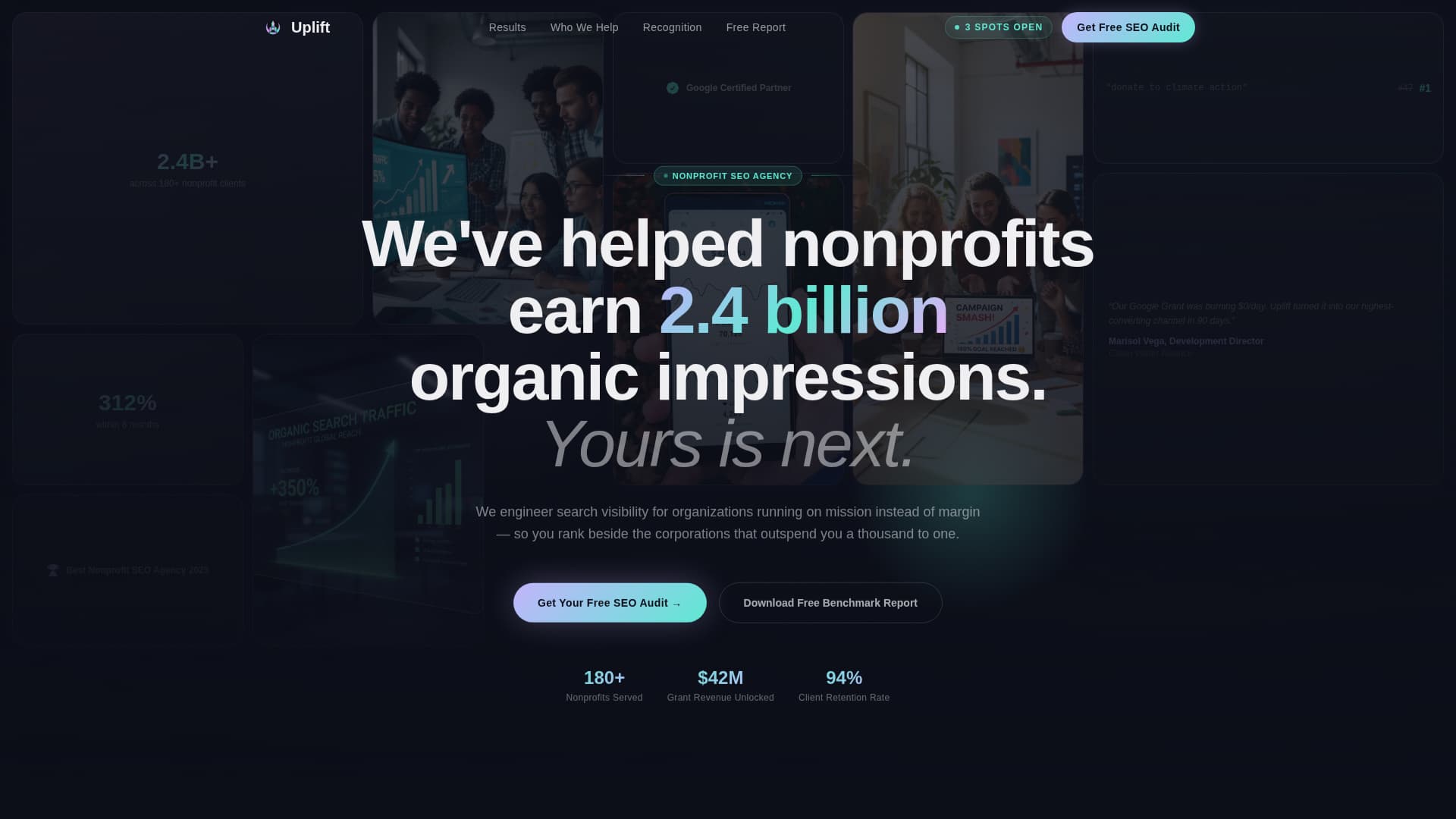Nonprofit Marketing & Agency Specialist Portfolio Website Template