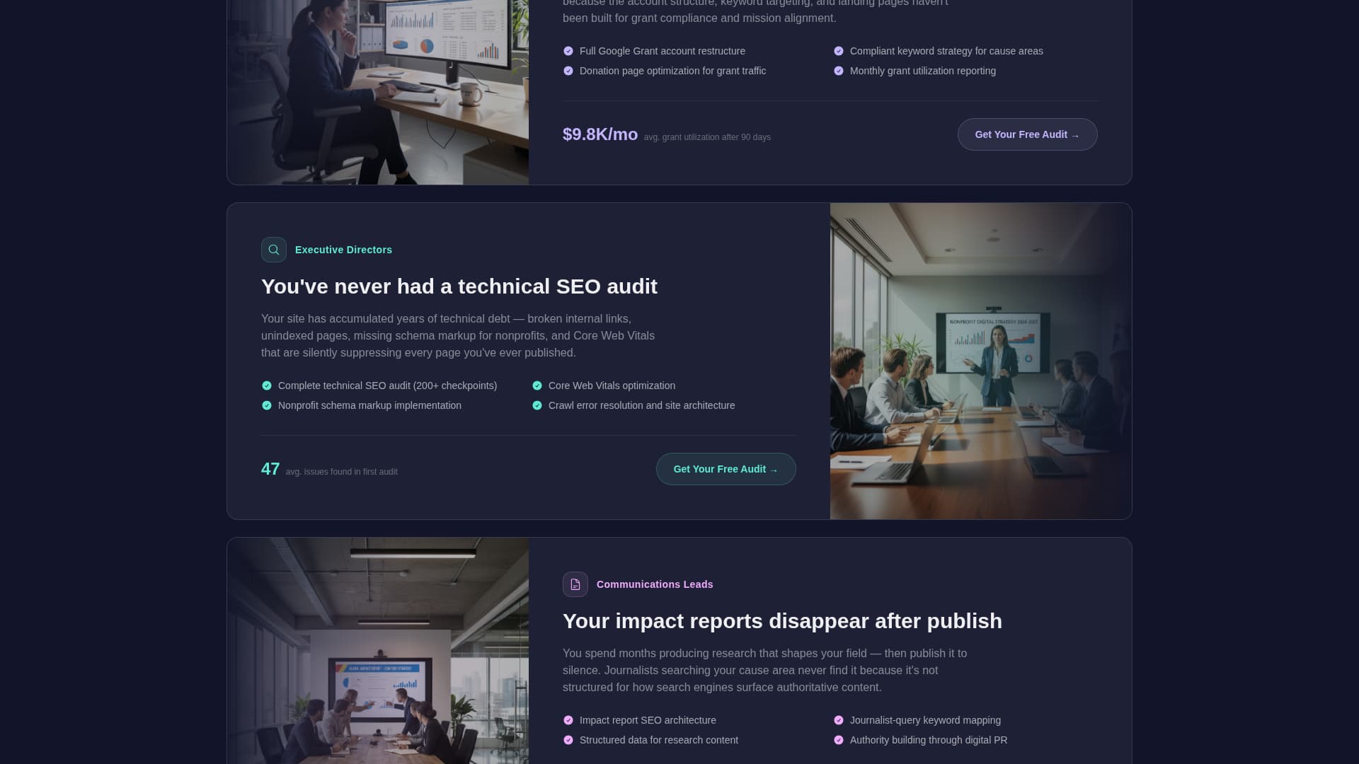 Nonprofit Marketing & Agency Specialist Portfolio Website Template