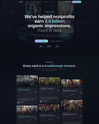 Nonprofit Marketing & Agency Specialist Portfolio Website Template
