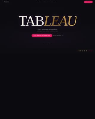 Tableau - Cinematic Waxmuseum Landing Page Template