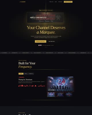 Banner - Bold YouTube Landing Page Template