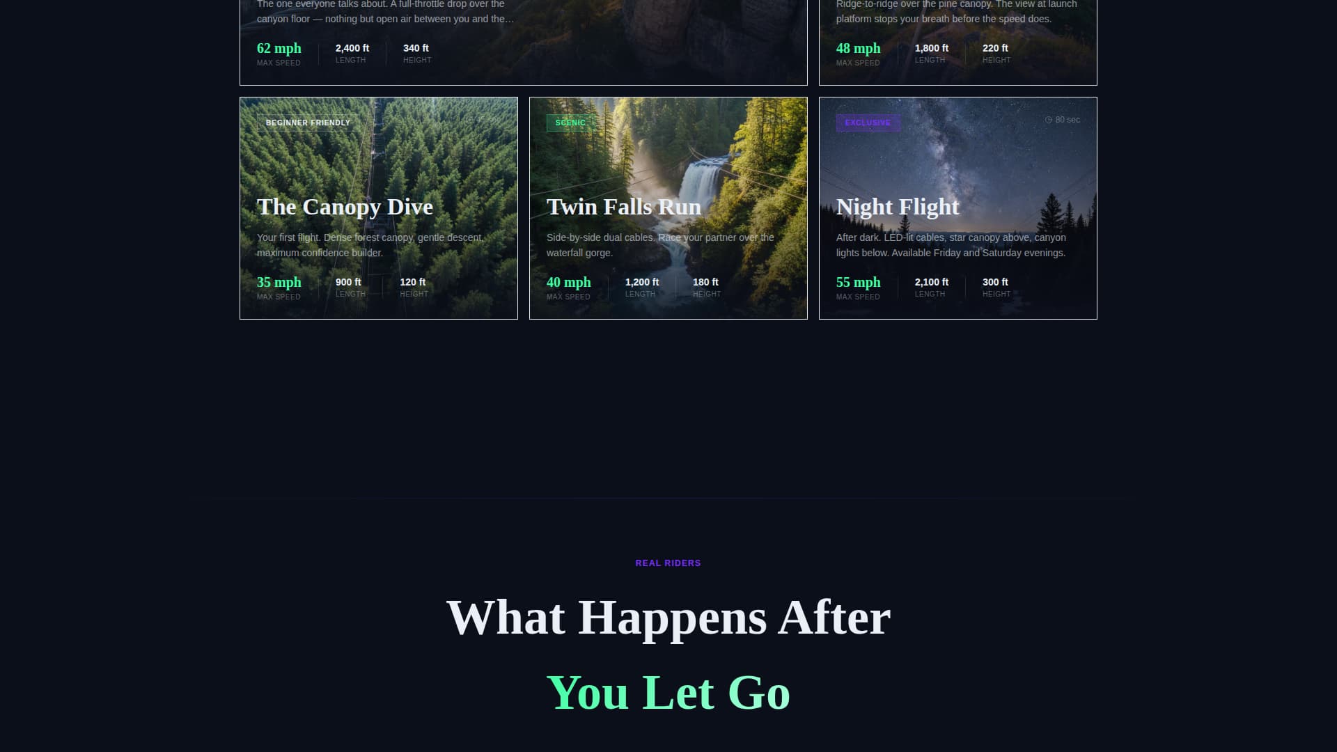 Zip - Thrilling Adventure Landing Page Template