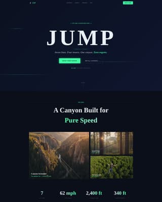 Zip - Thrilling Adventure Landing Page Template
