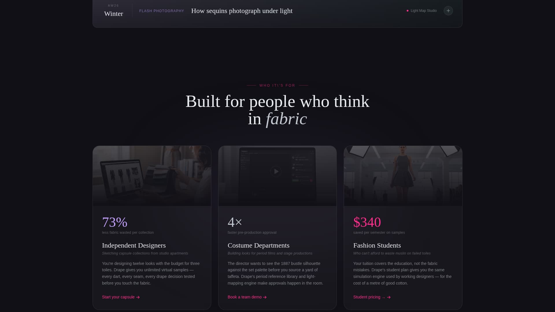 Drape - Stunning Fashiontech Landing Page Template