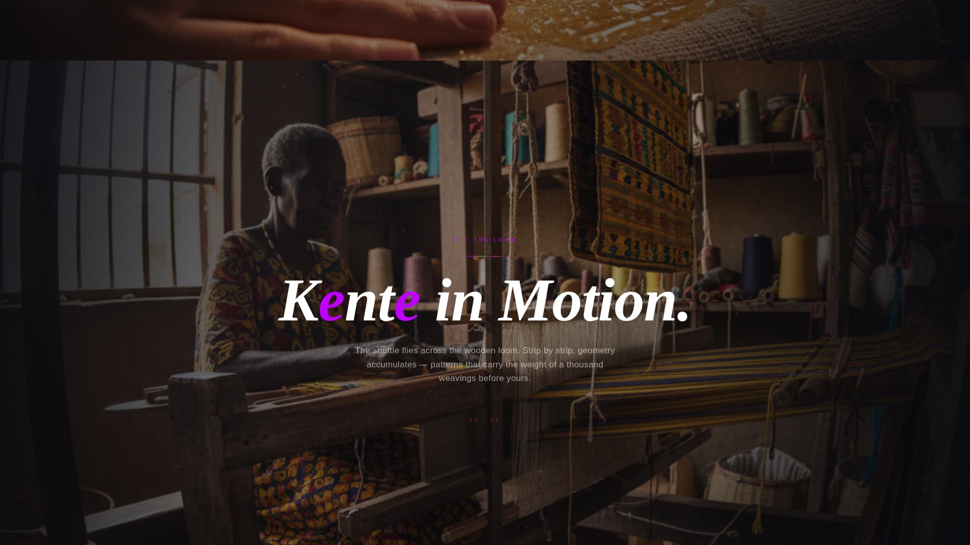 Adire - Immersive Heritage Landing Page Template