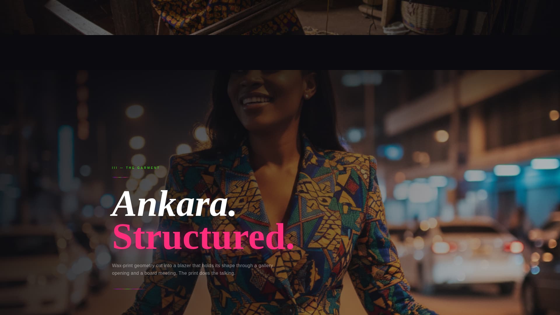 Adire - Immersive Heritage Landing Page Template