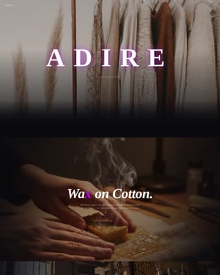 Adire - Immersive Heritage Landing Page Template