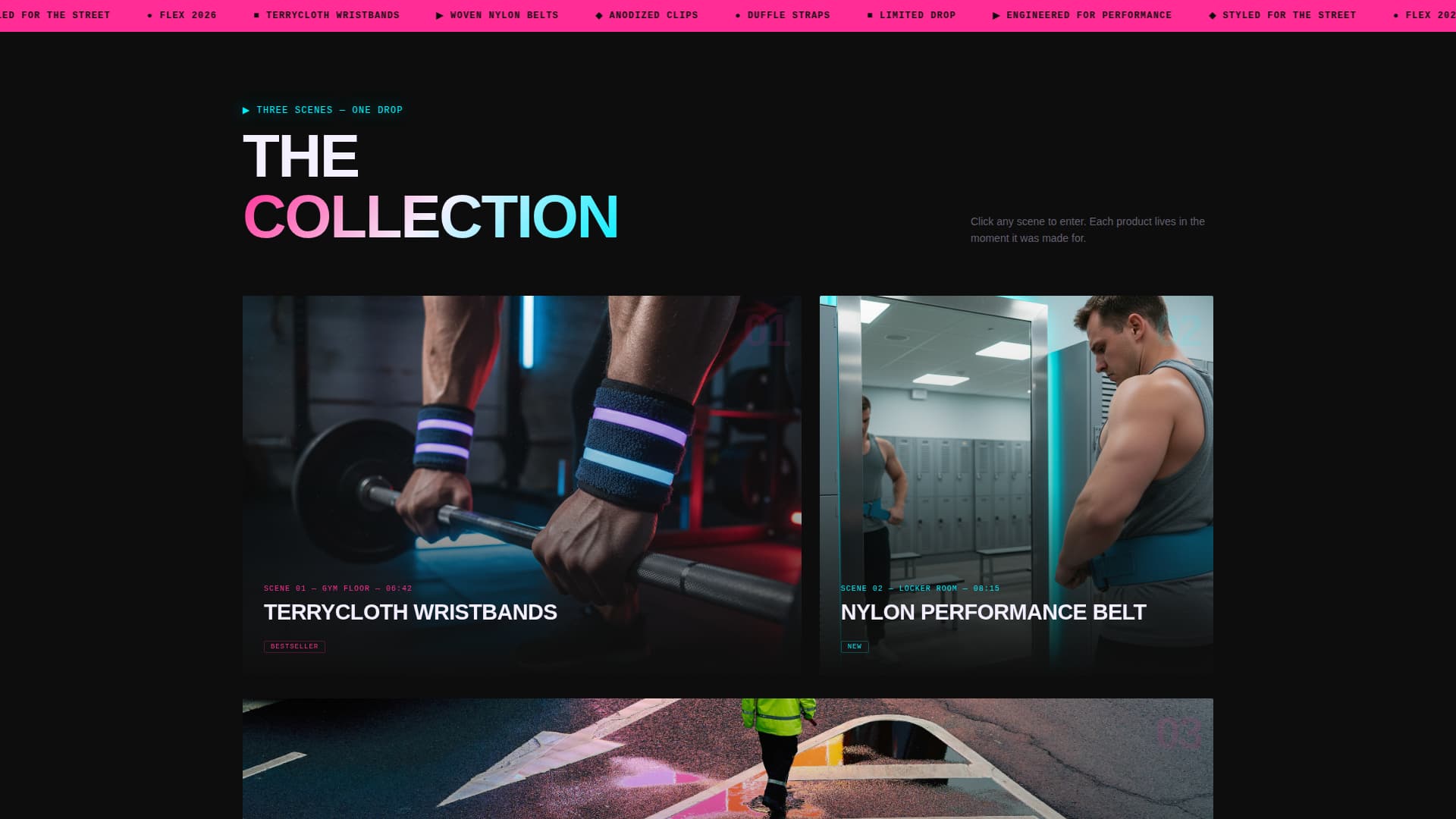 Flex - Bold Athleisure Landing Page Template