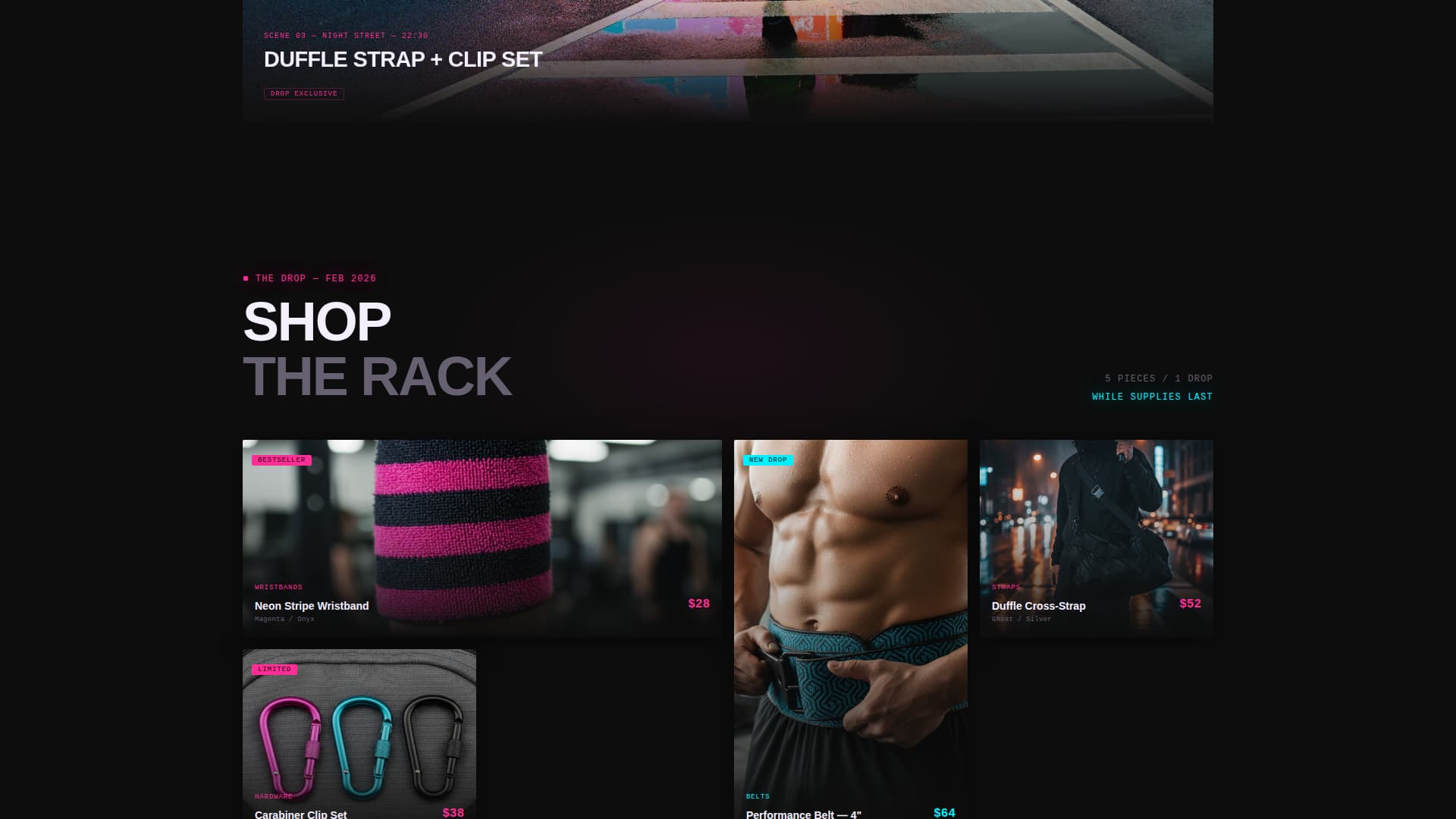 Flex - Bold Athleisure Landing Page Template