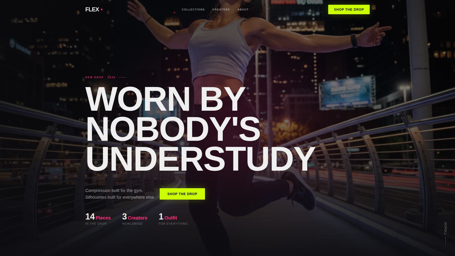 Stretch — Bold Activewear Lifestyle Landing Page Template