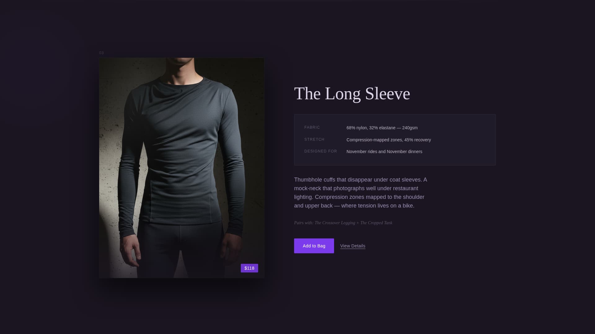 Drape - Immersive Athleisure Landing Page Template