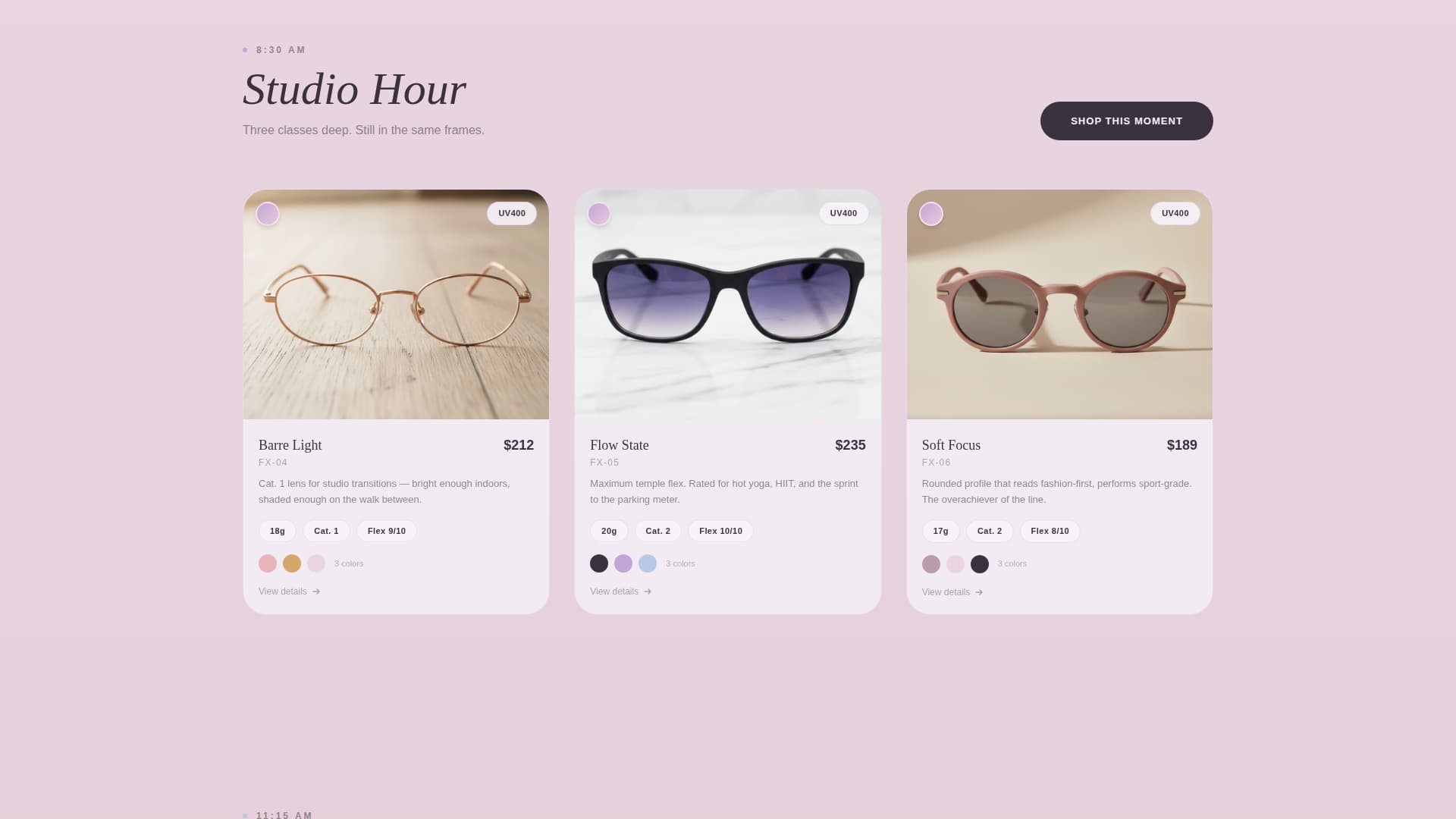 Flex - Effortless Eyewear Landing Page Template