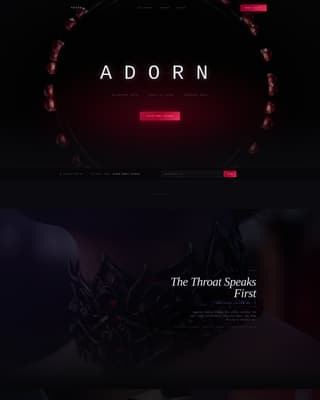 Adorn - Immersive Accessories Landing Page Template