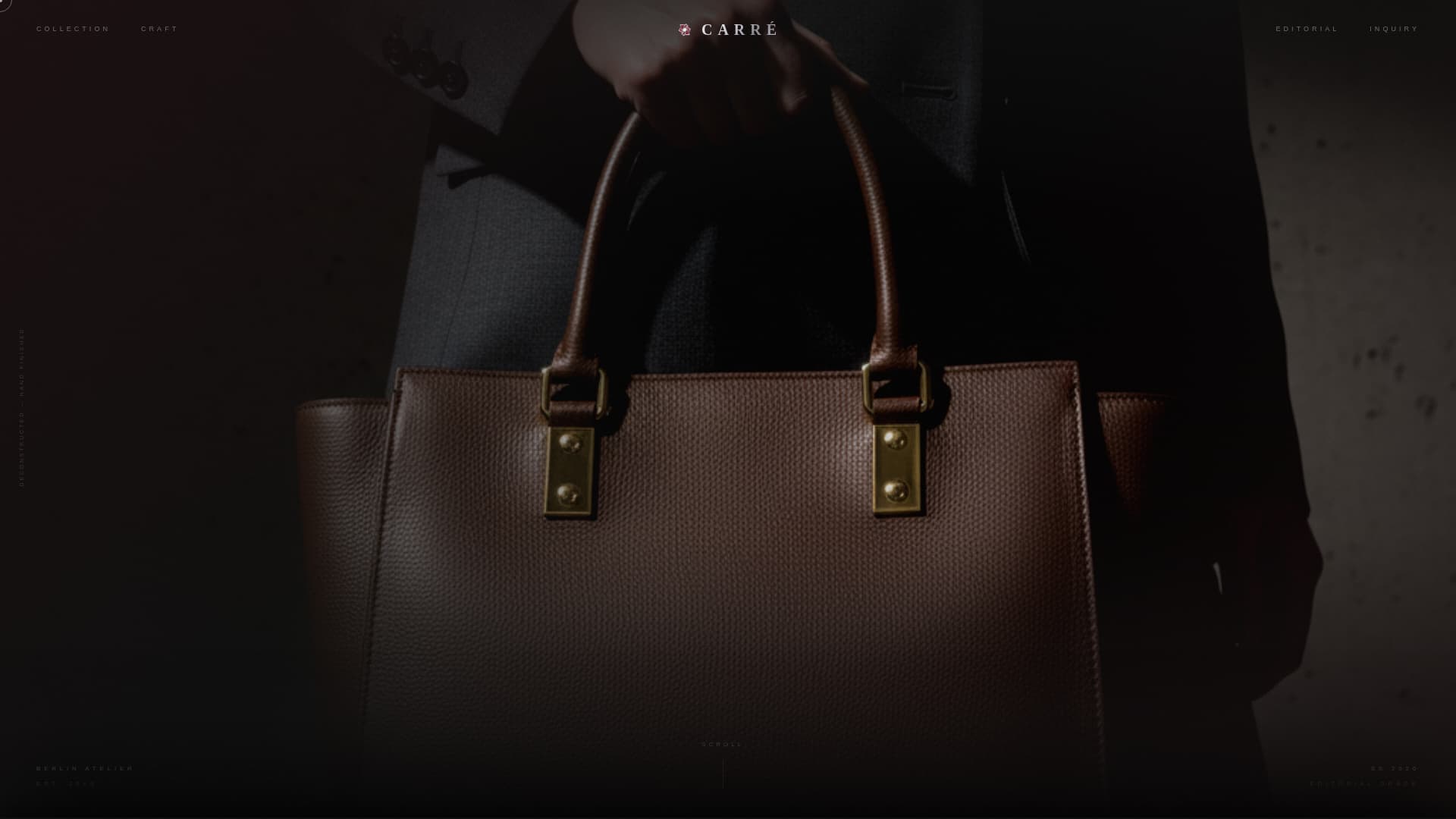 Carr - Avantgarde Bagbrand Landing Page Template