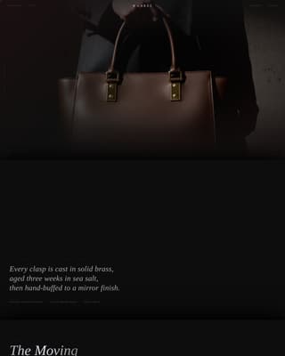 Carr - Avantgarde Bagbrand Landing Page Template