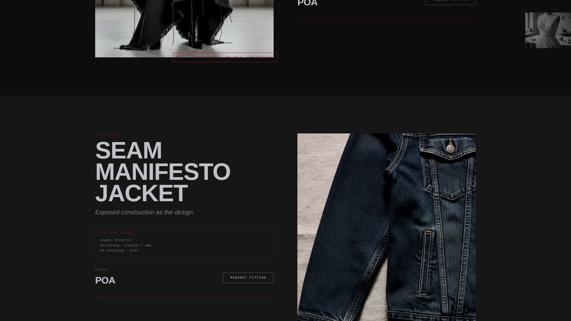 Drape - Brutalist Avantgarde Landing Page Template