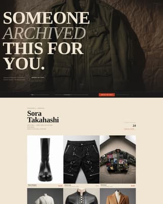 Grail - Immersive Avantgarde Landing Page Template