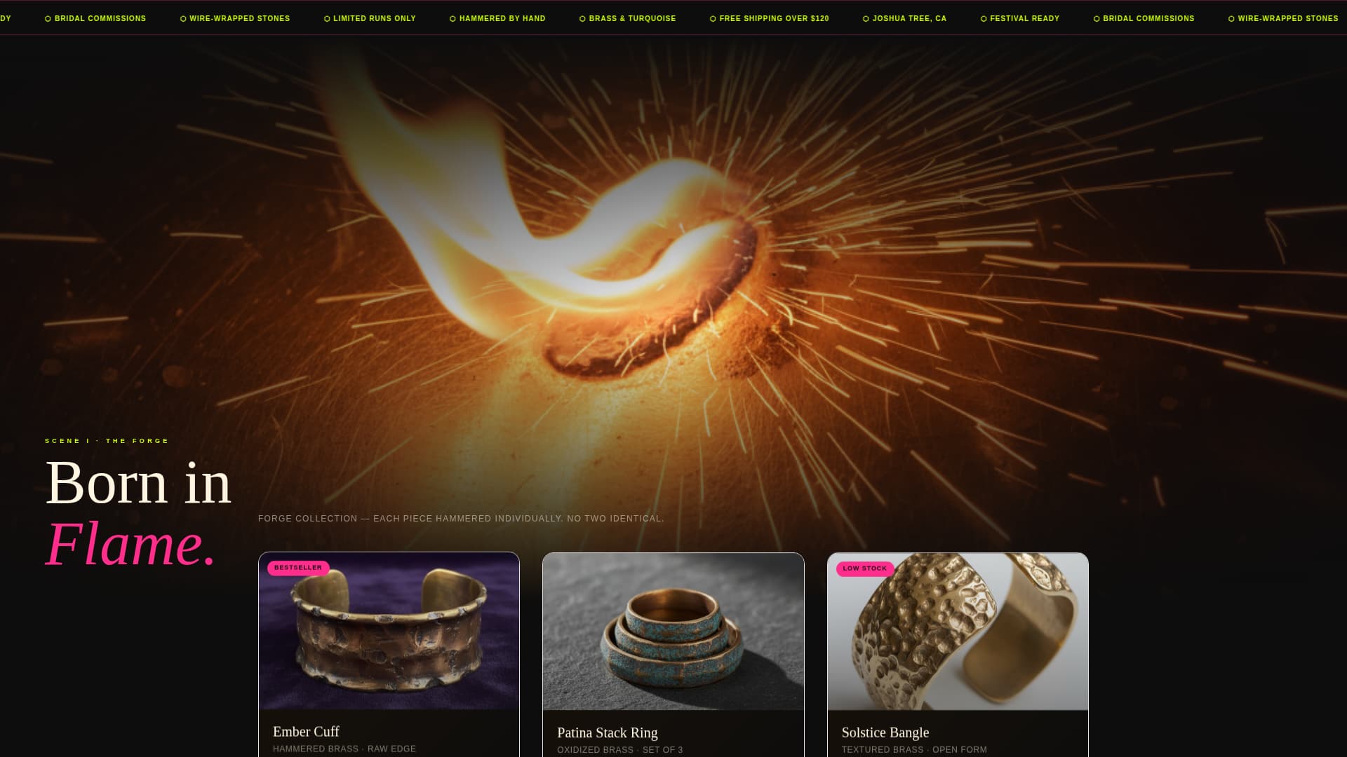 Adorn - Neoretro Jewelry Landing Page Template