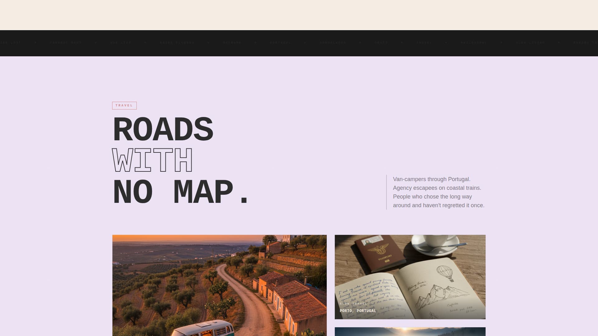 Wander - Bohemian Lifestyle Landing Page Template
