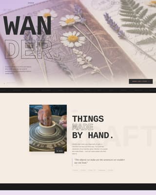 Wander - Bohemian Lifestyle Landing Page Template