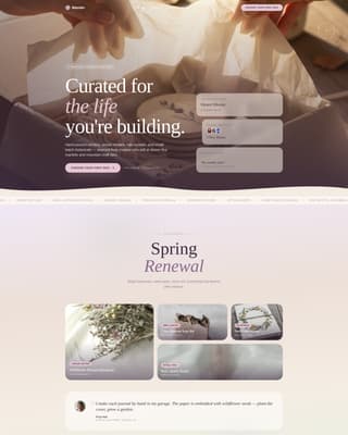 Wander - Enchanting Bohemian Landing Page Template