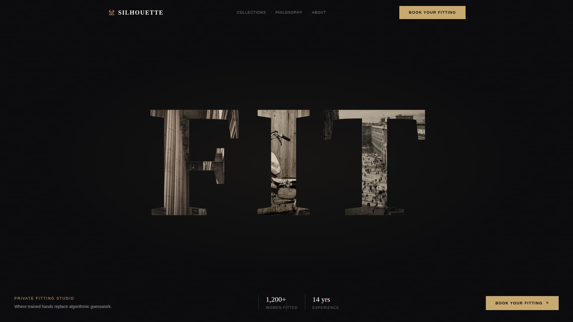 Silhouette - Luxe Fitting Landing Page Template