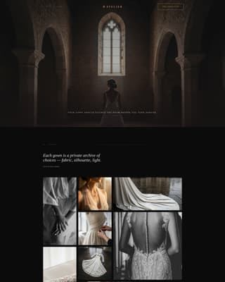 Atelier - Luxe Bridal Landing Page Template