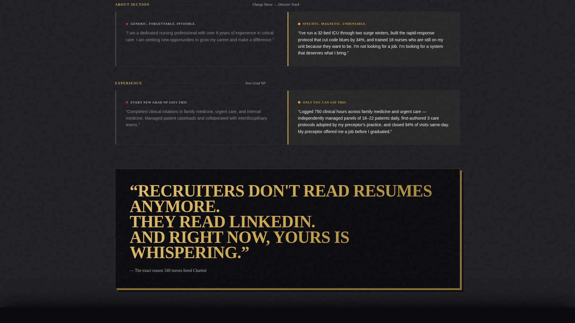 Nurse Profile Professional Website Template