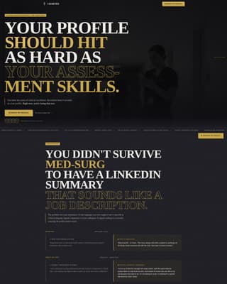 Nurse Profile Professional Website Template