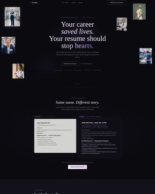 Nurse Profile Pricing Website Template