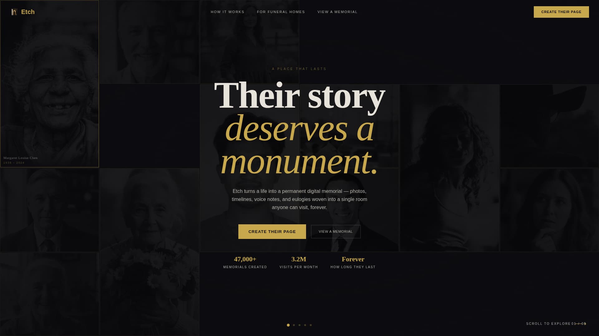 Memorial & Tribute Page Professional Website Template